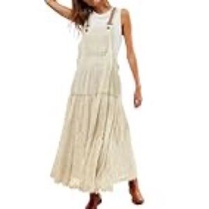 Lace bibbed dress Casual Women XL